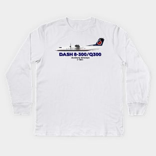 DeHavilland Canada Dash 8-300/Q300 - Ausburg Airways Kids Long Sleeve T-Shirt